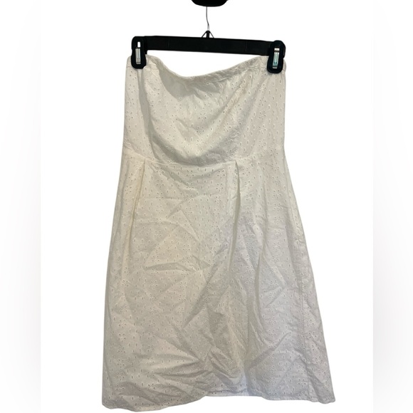 Strapless cotton eyelet dress - Picture 1 of 6